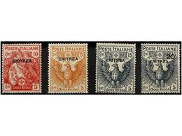 ** ERITREA. Sa.41/44. 1916. Complete Set, Never Hinged. Sassone.200€. - Autres & Non Classés