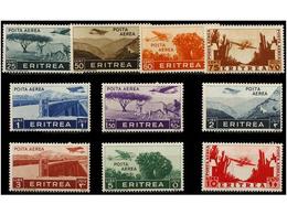 ** ERITREA. Sa.A17/26. 1936. Complete Set, Never Hinged. Sassone.350€. - Otros & Sin Clasificación