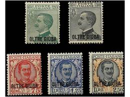 ** OLTRE-JUBA. Sa.16/17, 42/44. 1925-26. Complete Set, Never Hinged. Sassone.700€. - Other & Unclassified