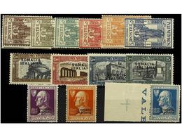 ** SOMALIA. Sa.86/91, 105/08, 109/11. 1926-27. Complete Sets, Never Hinged. Sassone.160€. - Other & Unclassified