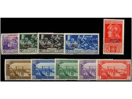 ** SOMALIA. Sa.133/37, 144/48. 1930. Complete Sets, Never Hinged. Sassone.200€. - Other & Unclassified