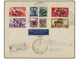 TRIESTE. 1948. TRIESTE A SUIZA. Precioso Franqueo, Circulada Por Correo Aéreo, Al Dorso Llegada. - Other & Unclassified