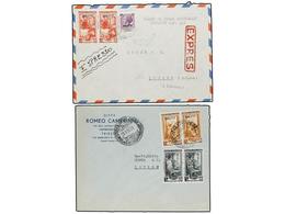 TRIESTE. 1952-54. Conjunto De Nueve Cartas Con Distintos Franqueos. - Other & Unclassified