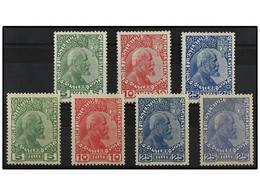 * LIECHTENSTEIN. Mi.1/3x + 1/3ya+b. 1912. Complete Set (normal And Chalky Paper), Hinged. Michel.1.230€. - Autres & Non Classés