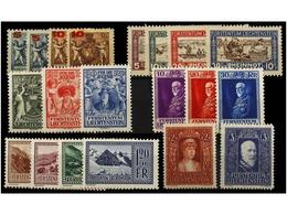 ** LIECHTENSTEIN. Yv.61/62A Y B, 78/81, 108/10, 114/16, 117, 118/21, 129. 1924-35. Complete Sets, Never Hinged. Yvert.1. - Altri & Non Classificati