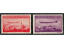 ** LIECHTENSTEIN. Yv.A-15/16. 1936. Complete Set, Never Hinged. Yvert.200€. - Autres & Non Classés