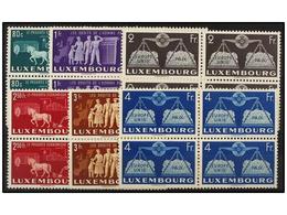 ** LUXEMBURGO. Yv.443/48. 1951. Block Of Four, Never Hinged. Yvert.800€. - Altri & Non Classificati