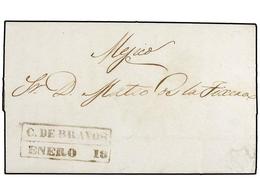 MEXICO. 1842. BRAVOS. Carta Con La Marca C. DE BRAVOS. - Autres & Non Classés