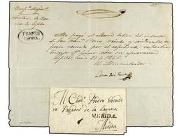 MEXICO. 1824-65. MÉRIDA. Dos Cartas De MÉRIDA A ESPITA (recibo De Portes). - Autres & Non Classés