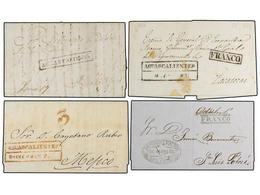 MEXICO. 1831-56. ZACATECAS. Veintisete Cartas De AGUAS CALIENTES (3), CARRO, COLOTLAN, CHALCHIUITES (4), FRESNILLO, NIEV - Autres & Non Classés