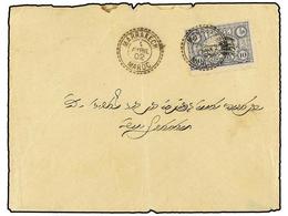 MARRUECOS: CORREO LOCAL. Yv.63. 1902. MARRAKECH A MAZAGAN. Circulada Por Correo Local De 10 Cts. Azul Y Negro, Al Dorso - Otros & Sin Clasificación