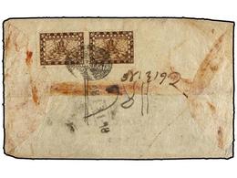 NEPAL. Mi.21 (2). 1917 (June). KALAIYA To KATHMANDU Bearing A Pair Of 2 Pice Red-brown, Cancelled With The Postal Seal O - Autres & Non Classés