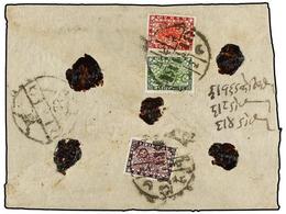 NEPAL. Mi.39, 40, 41. 1936 (April). DAILEKH To KATHMANDU. Registered Double-weight Cover Franked With 16, 8 And 4 Pice S - Autres & Non Classés