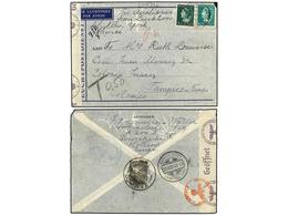 HOLANDA. 1940. GERVOSKERKE (Holland) To MEXICO. Air Mail Cover Franked With 5 Cts. And 40 Cts. (fault) Taxed With MEXICO - Otros & Sin Clasificación