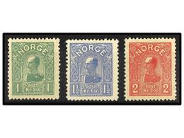 * NORUEGA. Mi.67/69. 1907. Complete Set. Fine In Used. Michel.220€. - Autres & Non Classés