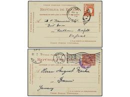 PANAMA. 1905-1938. Dos Enteros Postales De 2 Ctvos. Y 0.02 Balboa. - Other & Unclassified