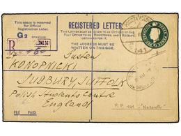 POLONIA. 1947. POLISH FORCES IN PALESTINA. G.B. Postal Stationary 3 P. Green With Cds. POCZTA POLOWA / 141 (NAZARETH) Ar - Altri & Non Classificati