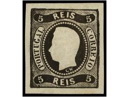 * PORTUGAL. Af.19. 1866. 5 Reis Negro. MAGNÍFICO EJEMPLAR. Afinsa.200€. - Other & Unclassified