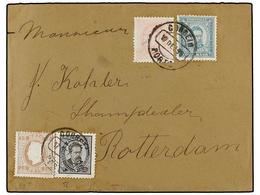 PORTUGAL. Mu.38, 60, 61 Y 62. 1890. PORTO A ROTTERDAM (Holanda). 5 Reis Negro, 10 Reis Verde, 15 Reis Castaño, 20 Reis R - Andere & Zonder Classificatie