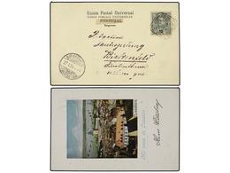 PORTUGAL. 1899. Tarjeta Postal ´Mil Cosas De Lisbon´ Circulada A ALEMANIA. RARA. - Autres & Non Classés