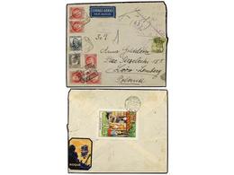 ESPAÑA GUERRA CIVIL. 1937. BARCELONA A POLONIA. Carta Certificada Circulada Con Franqueo De 5 Cts., 15 Cts., 30 Cts. (5) - Other & Unclassified