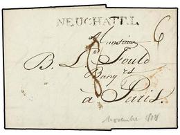 SUIZA. 1802 (8 Diciembre). NEUCHATEL A PARÍS. Marca NEUCHATEL. - Other & Unclassified