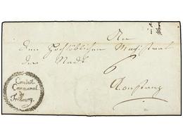 SUIZA. 1809 (27 Enero). FRIBOURG. Marca CONSEIL/COMUNAL/DE/FRIBOURG. - Other & Unclassified