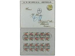 SUIZA. 1915. AMSTERDAM To BEINWILL. 3 Cts. Green, Taxed On Arrival With Swiss 1 Rp. (10) And 3 Rp. (10) Stamps. Spectacu - Autres & Non Classés
