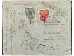 TURQUIA. 1916. AUSTRIAN MILITARY Envelope Sent To SMYRNA (Turkey) Without Stamps K. K. FELPOSTAMT Cds. Taxed On Arrival - Andere & Zonder Classificatie