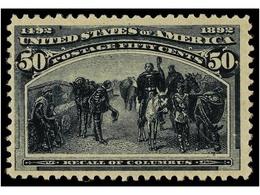 * ESTADOS UNIDOS. Sc.240. 1893. 50 Cents. Slate Blue, Fresh Colour. VERY FINE. Scott.500$. - Altri & Non Classificati