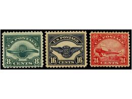 * ESTADOS UNIDOS. Sc.C4/6. 1924. Complete Set, Hinged. Scott.176$. - Other & Unclassified