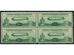 ** ESTADOS UNIDOS. Sc.C18. 1933. 50 Cents. Green. Block Of Four, Never Hinged. Scott.400$. - Other & Unclassified