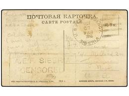 ESTADOS UNIDOS. 1918 (Oct. 22). US INTERVENTION IN SIBERIA. Postcard To USA. U.S. POSTAL AGENCY/ SIBERIA And A.E.F. SIBE - Autres & Non Classés