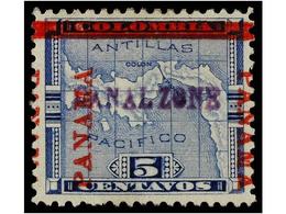 * ESTADOS UNIDOS. Sc.2. 1904. CANAL ZONE. 5 Cts. Blue Ovpr.CANAL ZONE. FINE. Scott.300$. - Other & Unclassified