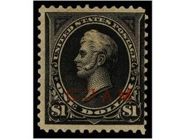 * GUAM. Sc.13. 1899. 1 Dollar Black Type II. Fine With Original Gum. Cert. PF´54. Scott.4.500$. - Other & Unclassified