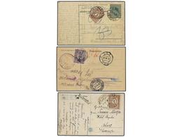 YUGOSLAVIA. 1925-28. Conjunto De 5 Cartas O Tarjetas Circuladas Desde Diversos Países Tasados A La Llegada Con Sellos De - Autres & Non Classés