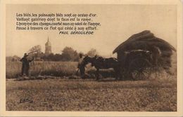 CPA  Attelage Campagne Travaux Des Champs Métier Non Ciculé Déroulède - Attelages