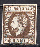 ROMANIA MICHEL 28 CANCELLED - 1858-1880 Moldavia & Principality