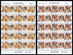 SALE!!! GUERNESEY GUERNSEY 1996 EUROPA CEPT 2 Sheetlets MiNr 691-692 24.- Euro - 1996