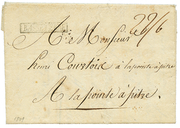 1809 Cachet Encadré BASSE-TERRE (Jamet N°4) Sur Lettre Pour POINTE A PITRE. TB. - Altri - America