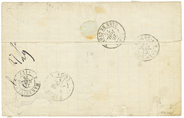 1875 CERES 5c Bande De 4 (pd) + Paire 15c Sur Lettre De POINTE-A-PITRE Pour MARSEILLE. TB. - Altri - America