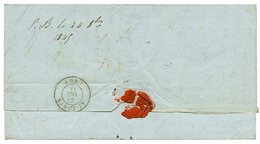 "PETIT BOURG Manuscrit" : 1845 Marque Manuscrite "P.B Le 24 8bre 1845" (Jamet N°1 = Indice 7) Au Verso D'une Lettre Sur - Altri - America