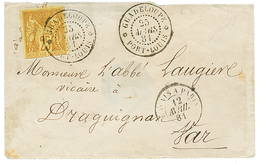 "PORT-LOUIS" : 1881 25c SAGE(pd) Obl. GUADELOUPE PORT-LOUIS Sur Env(pd) Pour La FRANCE. TTB. - Altri - America