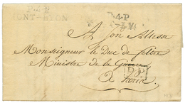 1810 P.4.P MONT-LYON Sur Lettre Avec Texte Daté "MONT DAUPHIN". B/TB. - Altri - America