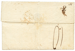 1825 Cachet P. PAYE PARIS Rouge + Taxe "8R" Rouge Sur Lettre De PARIS Pour GIBRALTAR. TB. - Altri - America