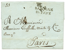 1791 BAYONNE /P.PAYE Sur Lettre Pour PARIS. Superbe. - Altri - America