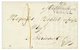 1825 Double Cursive 69 VILLERS-SEXEL/VESOUL + Taxe 3. TB. - Altri - America