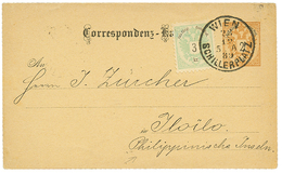 "Destination PHILIPPINES" : 1889 P./Stat 2k + 3k Canc. WIEN To ILOÏLO PHILIPPINES ISLANDS. Superb. - Altri & Non Classificati