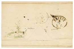 ALEXANDRIA : 1868 Very Rare "10/10" Tax Marking On Cover From VIENNA Via TRIEST To ALEXANDRIE (EGYPT). Exhibition Item. - Altri & Non Classificati