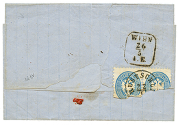"RUSTSCHUK" : 1864 15 Soldi + RECOM. On Cover To WIEN. Verso, 2 Stamps Of 10s Damaged. Vf. - Altri & Non Classificati